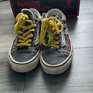 Vans x Stranger Things Hellfire Club Old Skool Shoes Black Red Limited Edition